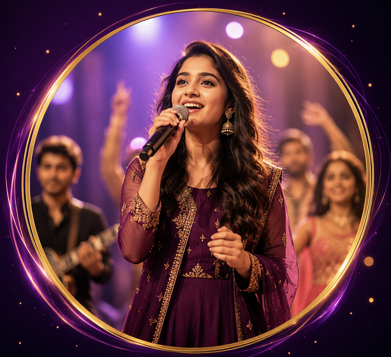 Performer beginning a talent journey